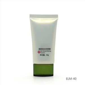 아크릴 로우 플랫 캡용 화장품 플라스틱 튜브